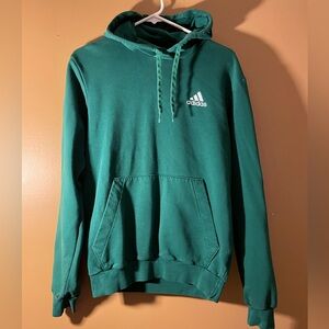 Adidas Men's Green Hoodie